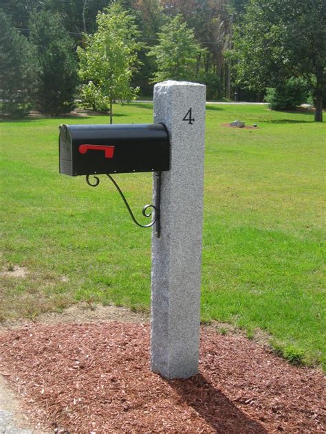 swenson granite mailbox post